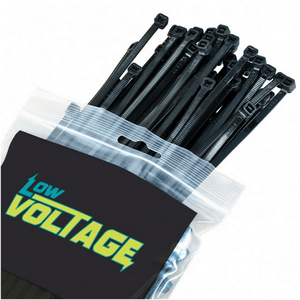LV Automotive LV3255 Black Cable Ties 7.5 x 370mm - 100 Pack